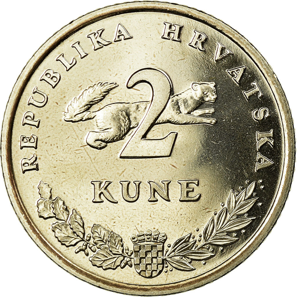 Coin, Croatia, 2 Kune, 1993, MS(65-70), Copper-Nickel-Zinc, KM:10