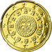 Portugal, 20 Euro Cent, 2006, MS(65-70), Latão, KM:744