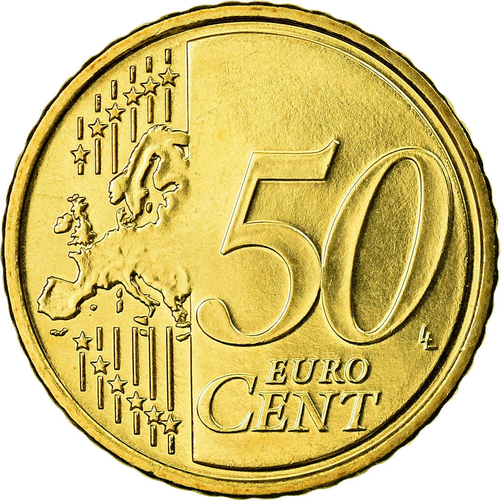 Slovenia, 50 Euro Cent, 2007, MS(65-70), Brass, KM:73