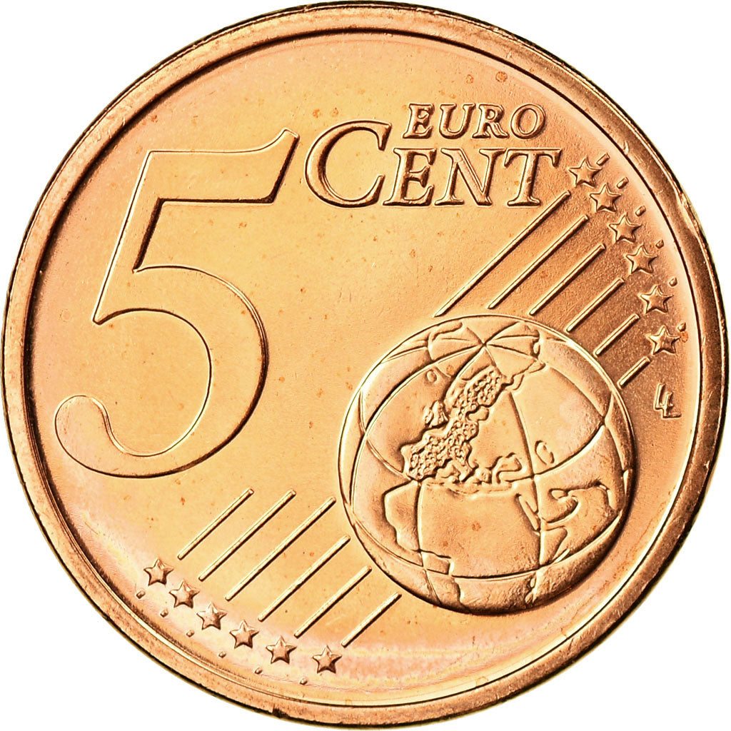 IRELAND REPUBLIC, 5 Euro Cent, 2007, FDC, Copper Plated Steel, KM:34