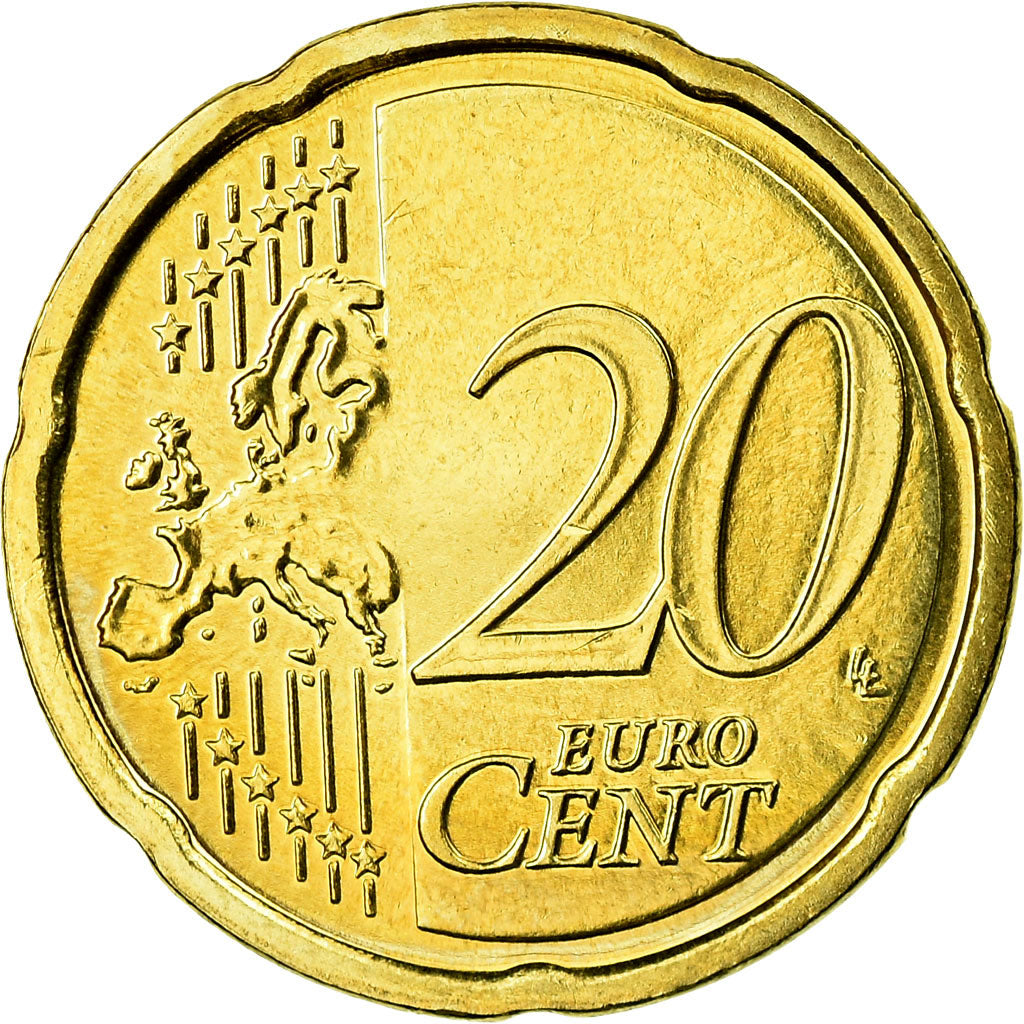 IRELAND REPUBLIC, 20 Euro Cent, 2007, FDC, Laiton, KM:48