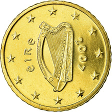 IRELAND REPUBLIC, 50 Euro Cent, 2007, MS(65-70), Brass, KM:49