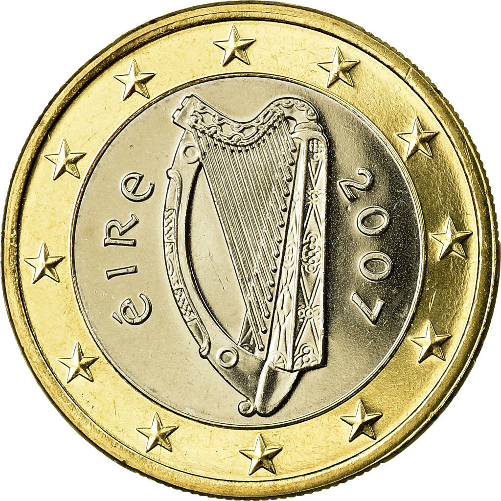 IRELAND REPUBLIC, Euro, 2007, MS(65-70), Bi-Metallic, KM:50