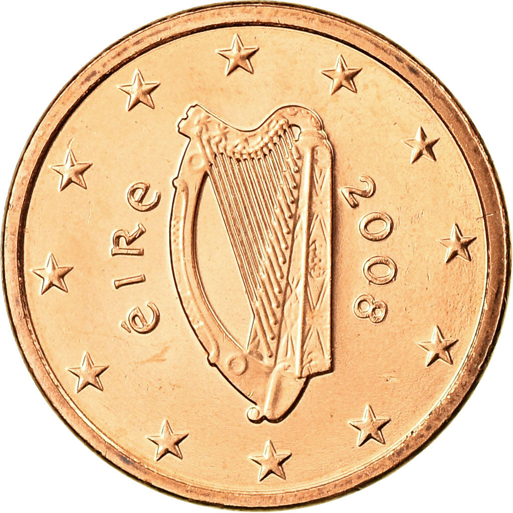 IRELAND REPUBLIC, Euro Cent, 2008, FDC, Copper Plated Steel, KM:32