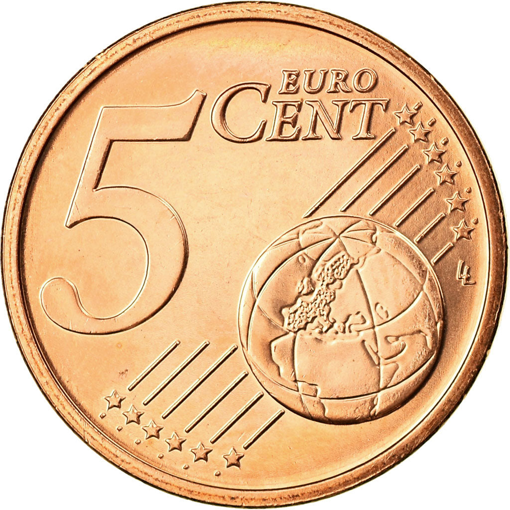 IRELAND REPUBLIC, 5 Euro Cent, 2008, FDC, Copper Plated Steel, KM:34