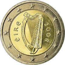 IRELAND REPUBLIC, 2 Euro, 2008, MS(65-70), Bi-Metallic, KM:51
