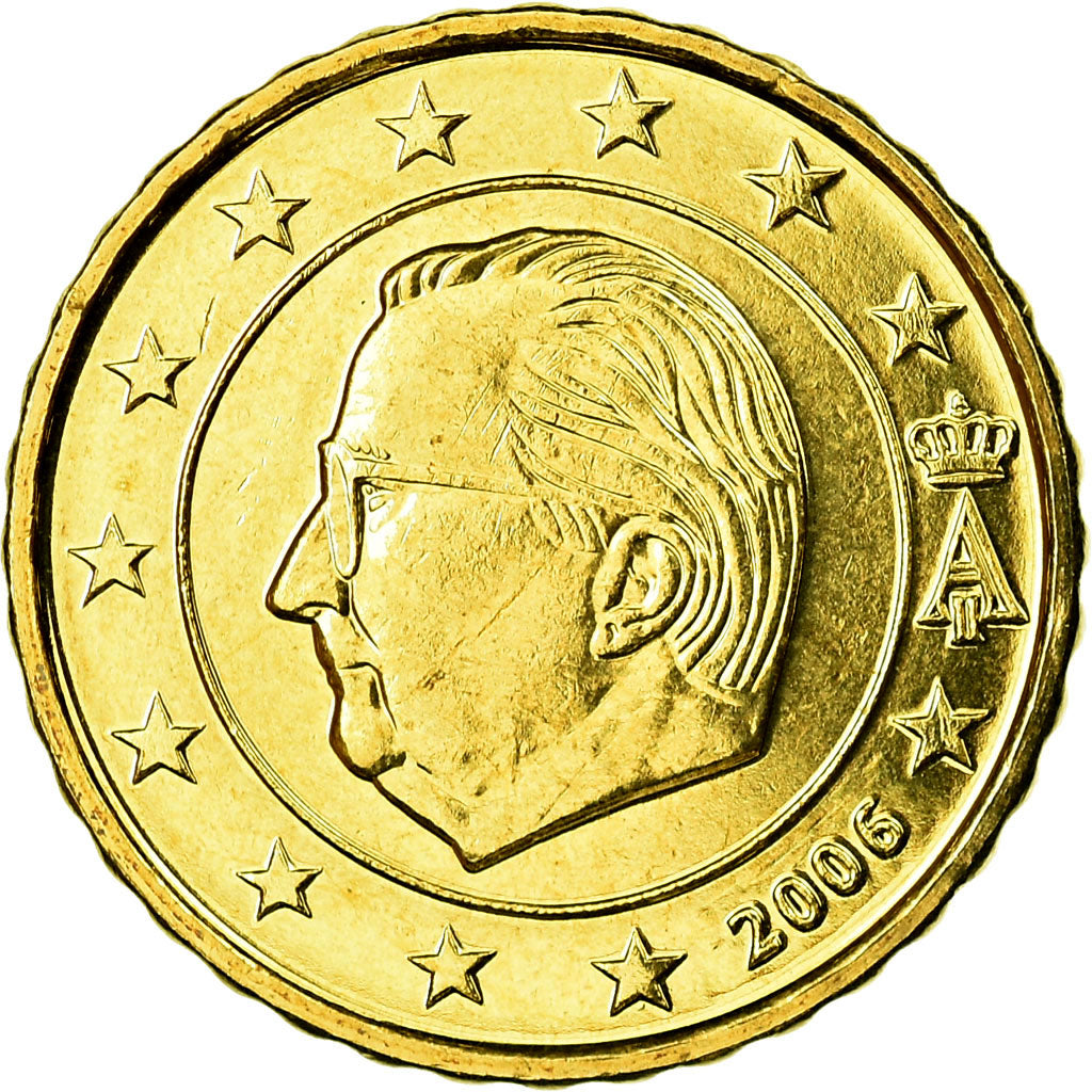 Belgium, 10 Euro Cent, 2006, MS(65-70), Brass, KM:227
