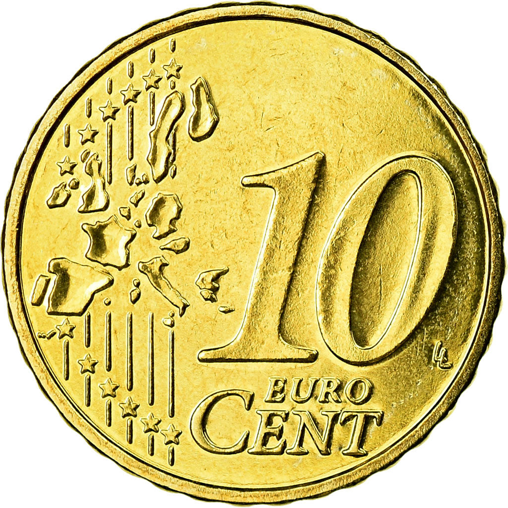 Belgium, 10 Euro Cent, 2006, MS(65-70), Brass, KM:227