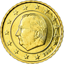 Belgium, 10 Euro Cent, 2007, MS(65-70), Brass, KM:242