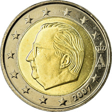Belgia, 2 Euro, 2007, Brussels, MS(65-70), Bimetaliczny, KM:246