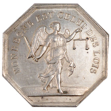France, Notary, Token, AU(55-58), Silver, Lerouge #34c, 13.98