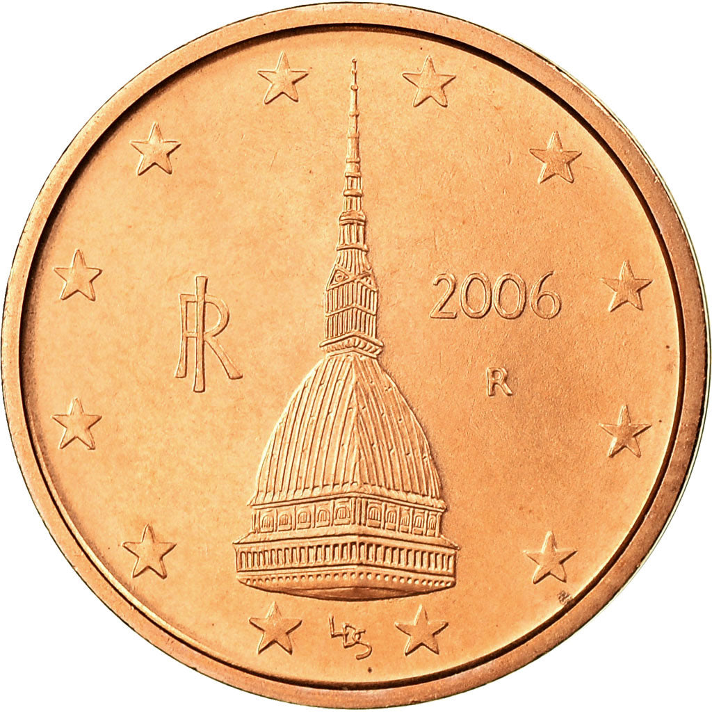 Italia, 2 Euro Cent, 2006, FDC, Acciaio placcato rame, KM:211
