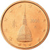 Italia, 2 Euro Cent, 2006, FDC, Acciaio placcato rame, KM:211