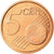 Itália, 5 Euro Cent, 2006, MS(65-70), Aço Cromado a Cobre, KM:212