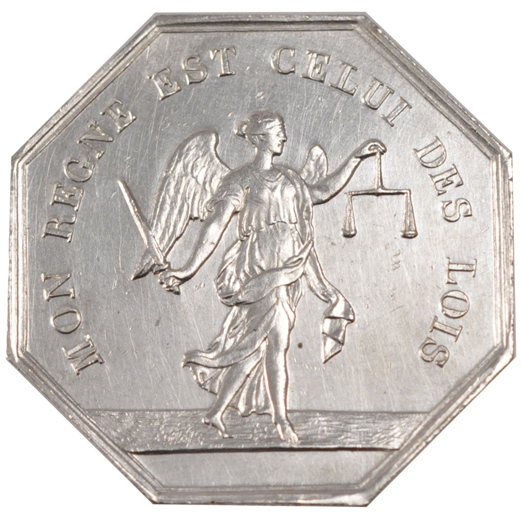 France, Notary, Token, AU(55-58), Silver, Lerouge #118, 14.07