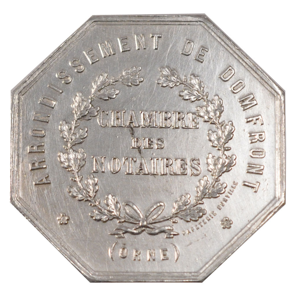 France, Notary, Token, AU(55-58), Silver, Lerouge #118, 14.07