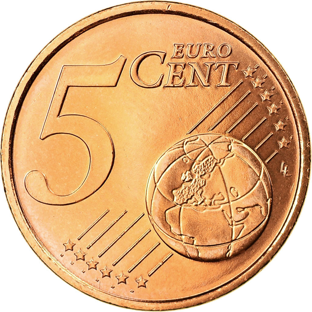 France, 5 Euro Cent, 2005, FDC, Copper Plated Steel, KM:1284