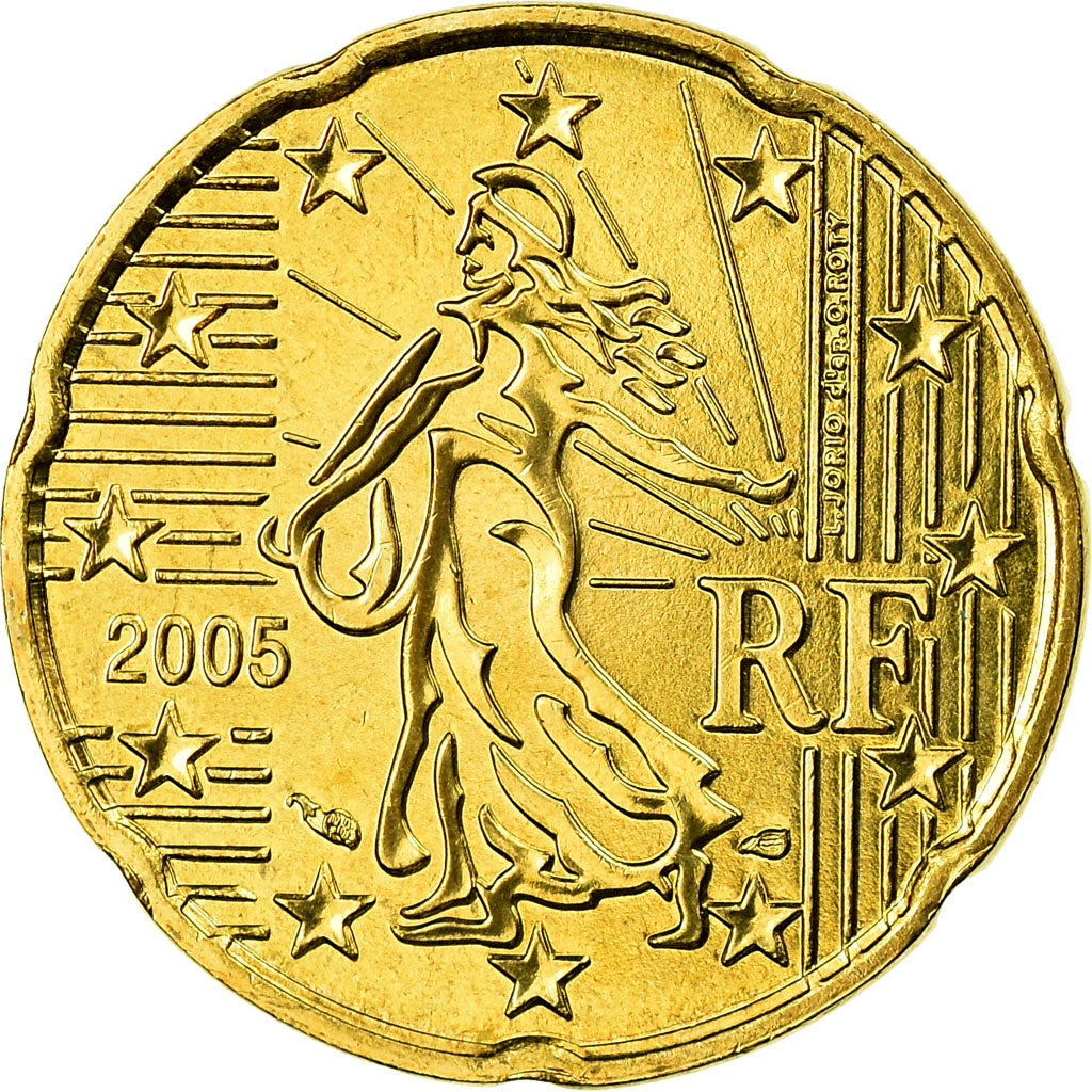 Francia, 20 Euro Cent, 2005, FDC, Ottone, KM:1286