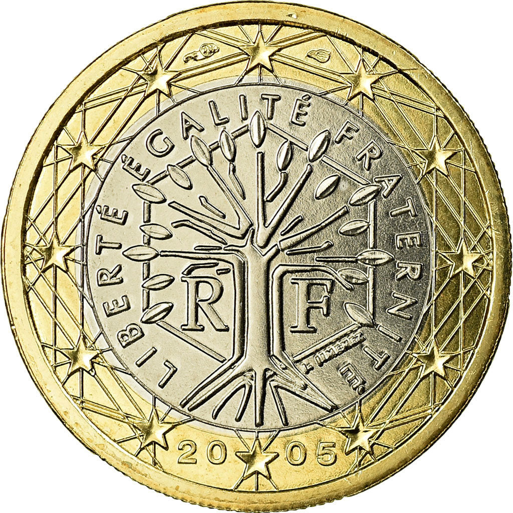 France, Euro, 2005, MS(65-70), Bi-Metallic, KM:1288