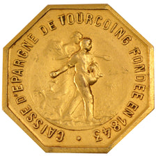 France, Savings Bank, Token, 1843, MS(60-62), Silver, 30.92