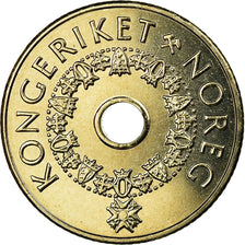 Moneta, Norvegia, Harald V, 5 Kroner, 2007, SPL-, Rame-nichel, KM:463
