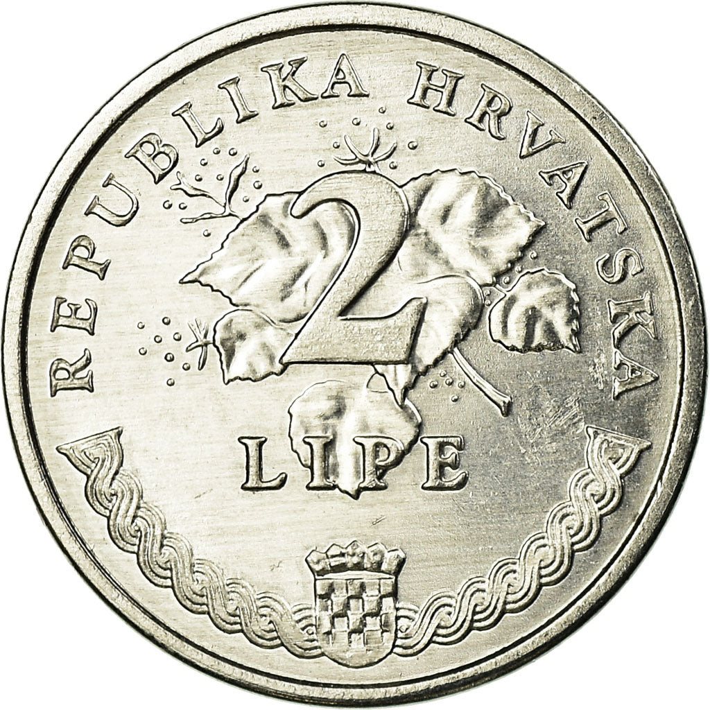 Coin, Croatia, 2 Lipe, 2004, AU(55-58), Aluminum, KM:14