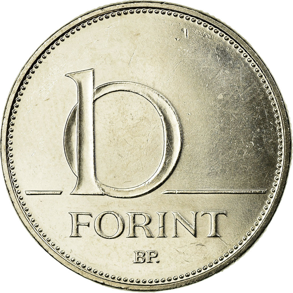 Moneta, Ungheria, 10 Forint, 2004, SPL-, Rame-nichel, KM:695