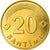 Munten, Letland, 20 Santimu, 1992, UNC-, Nickel-brass, KM:22.1