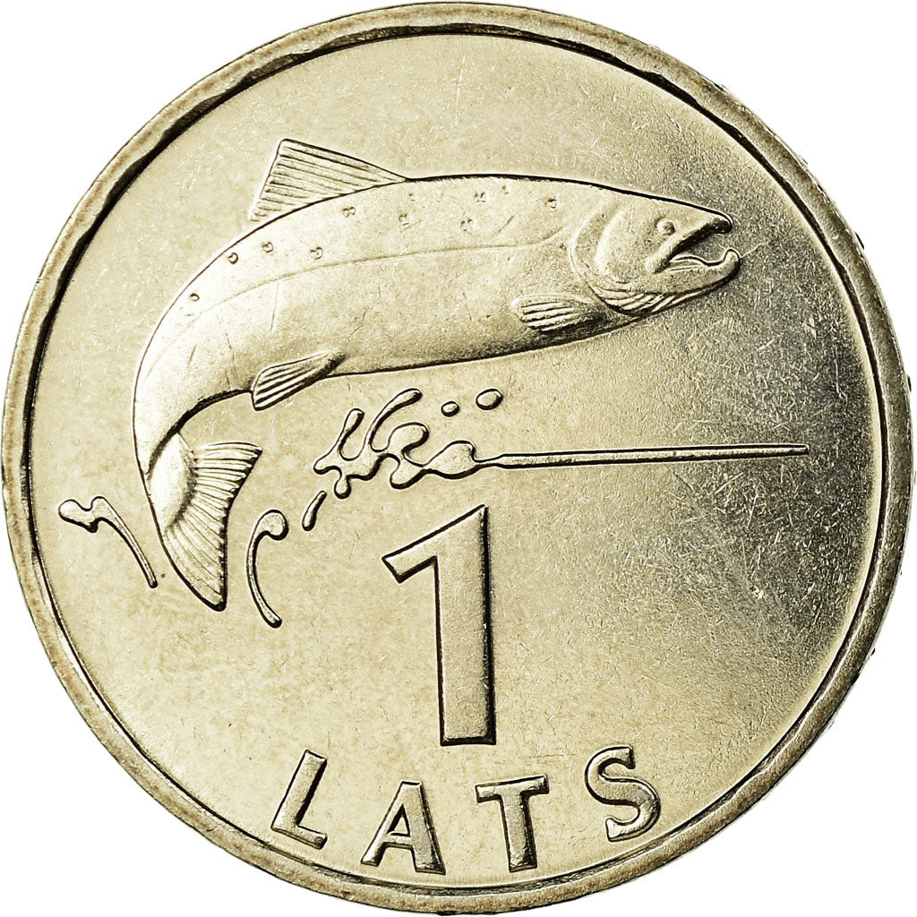 Münze, Latvia, Lats, 1992, UNZ, Copper-nickel, KM:12