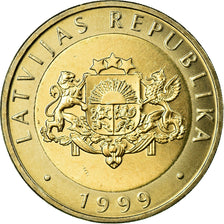 Coin, Latvia, 2 Lati, 1999, MS(63), Bi-Metallic, KM:38
