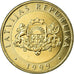 Coin, Latvia, 2 Lati, 1999, MS(63), Bi-Metallic, KM:38