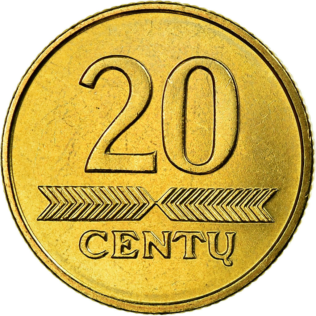 Moneta, Lituania, 20 Centu, 1997, SPL, Nichel-ottone, KM:107