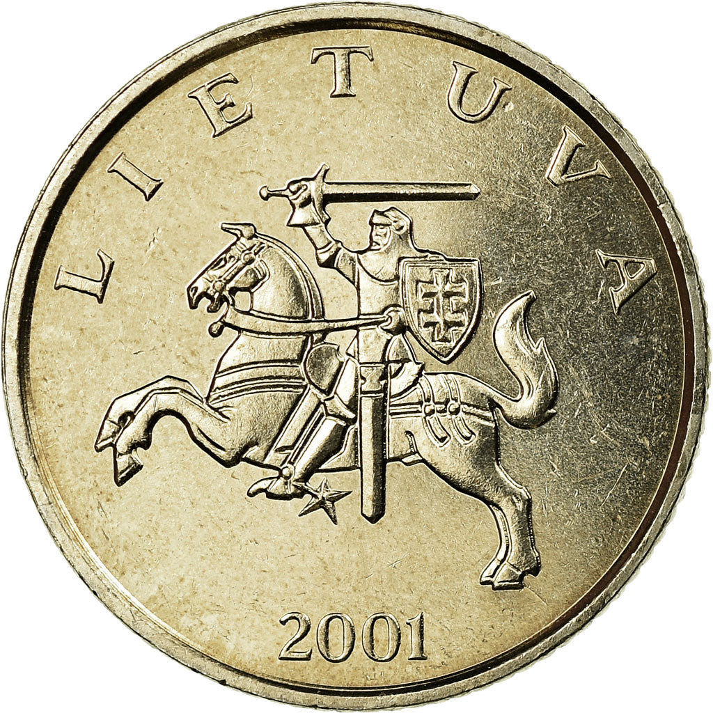 Moneta, Lituania, Litas, 2001, SPL-, Rame-nichel, KM:111
