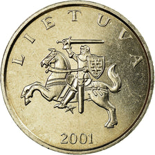Moneta, Lituania, Litas, 2001, SPL-, Rame-nichel, KM:111