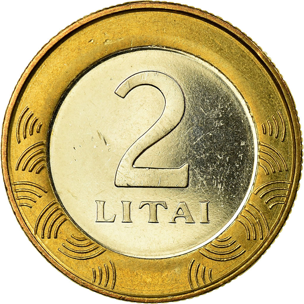 Moneta, Lituania, 2 Litai, 2002, SPL-, Bi-metallico, KM:112