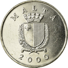 Coin, Malta, Lira, 2000, AU(55-58), Nickel, KM:99