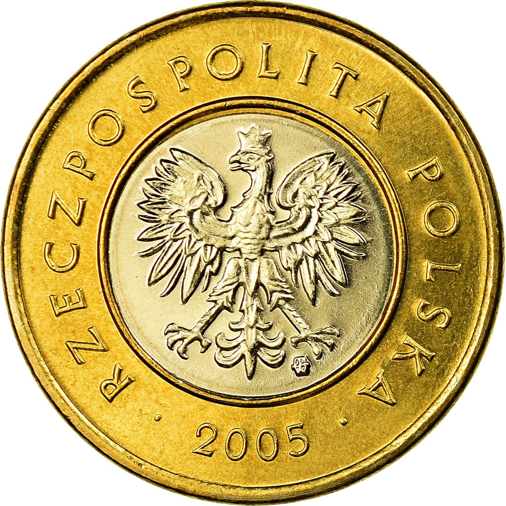 Coin, Poland, 2 Zlote, 2005, Warsaw, MS(63), Bi-Metallic, KM:283