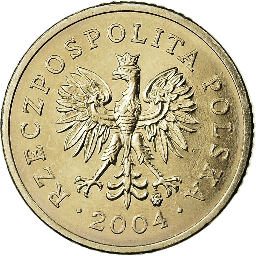 Moneta, Polonia, 10 Groszy, 2004, Warsaw, SPL, Rame-nichel, KM:279