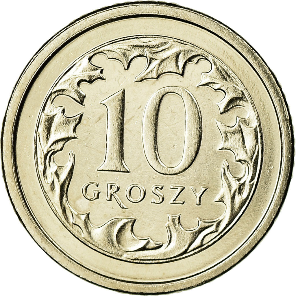Moneta, Polonia, 10 Groszy, 2004, Warsaw, SPL, Rame-nichel, KM:279