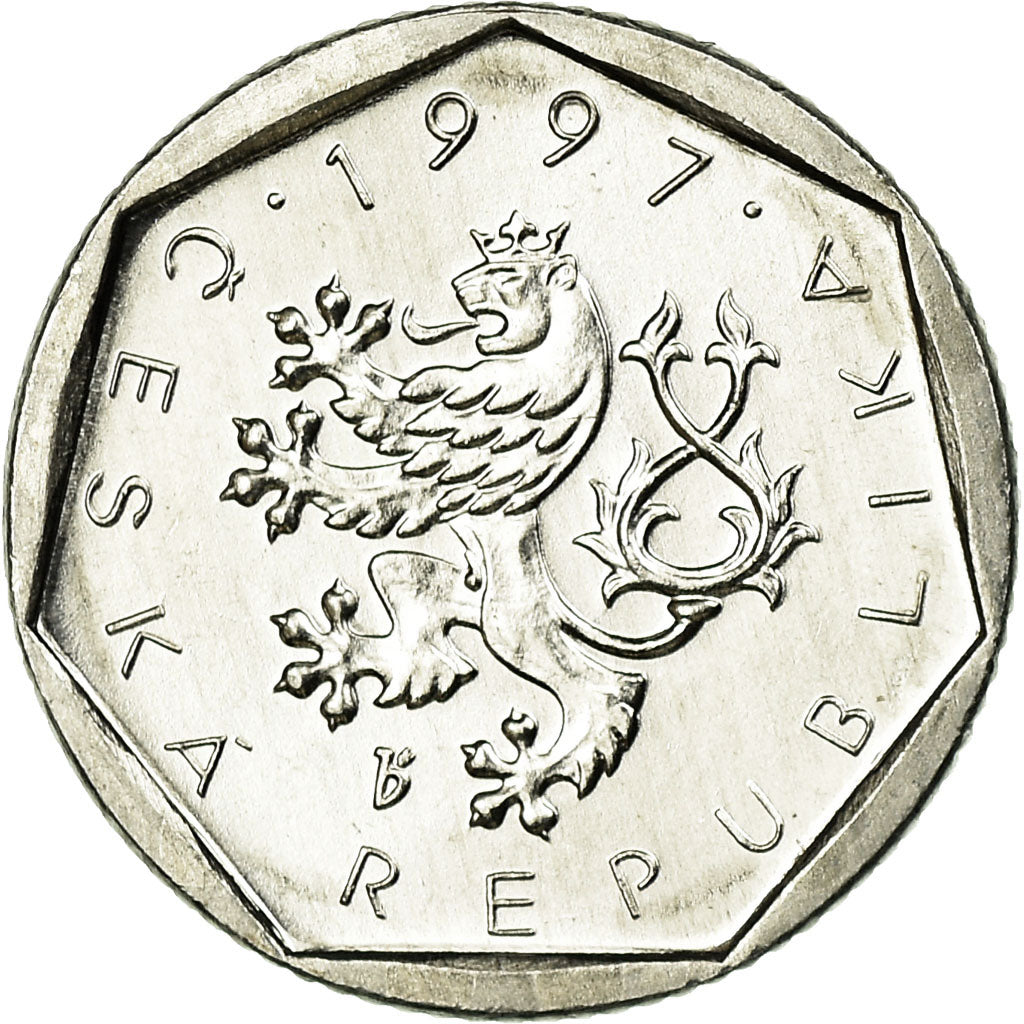 Moneta, Repubblica Ceca, 20 Haleru, 1997, SPL, Alluminio, KM:2.1