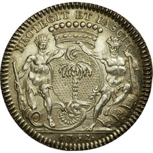 France, Token, Royal, 1752, MS(60-62), Silver, Feuardent:8920