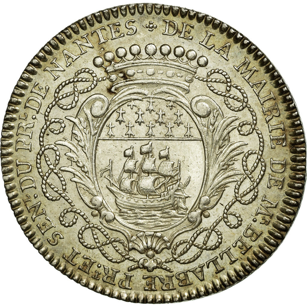 France, Token, Royal, 1752, MS(60-62), Silver, Feuardent:8920