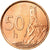 Moneta, Słowacja, 50 Halierov, 2001, AU(55-58), Miedź platerowana stalą