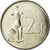 Moneta, Słowacja, 2 Koruna, 2002, AU(55-58), Nickel platerowany stalą, KM:13