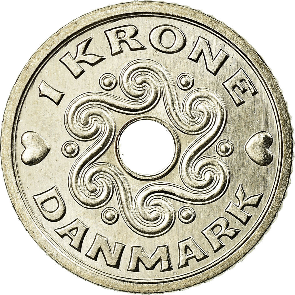 Coin, Denmark, Margrethe II, Krone, 2006, Brondby, MS(63), Copper-nickel