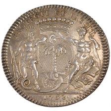 France, Royal, Token, 1752, MS(60-62), Silver, Feuardent #8920, 7.20