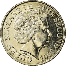 Coin, Jersey, Elizabeth II, 10 Pence, 2007, MS(63), Copper-nickel, KM:106