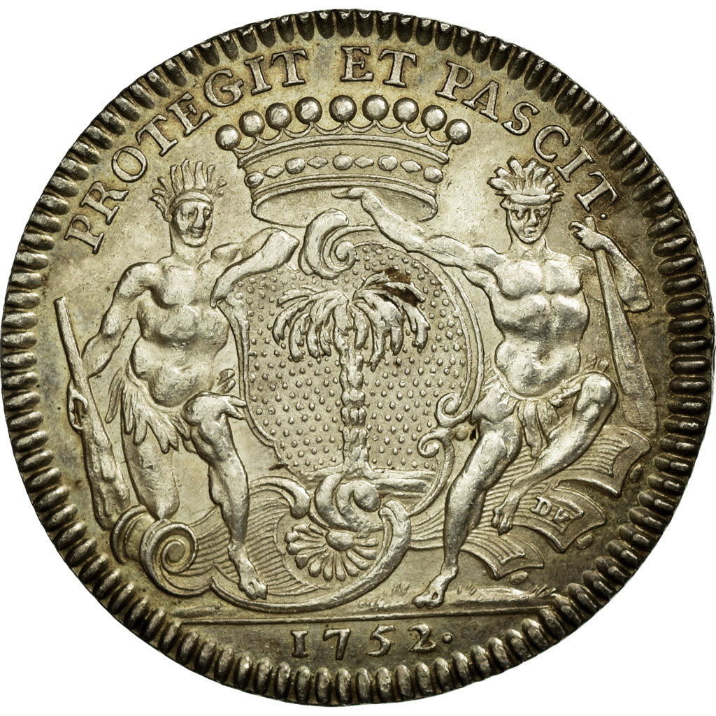 France, Token, Royal, 1752, MS(60-62), Silver, Feuardent:8920