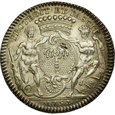 France, Token, Royal, 1752, MS(60-62), Silver, Feuardent:8920