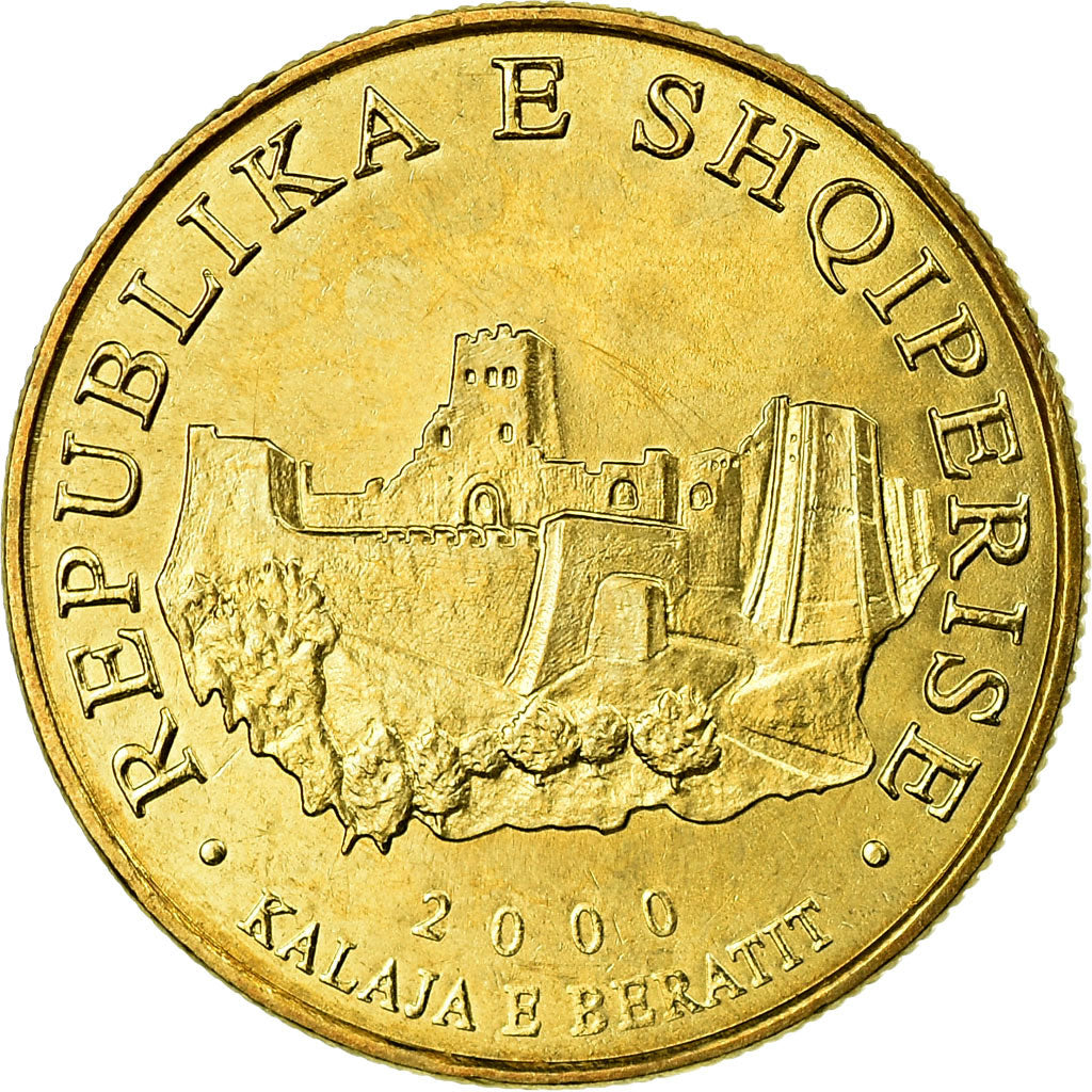 Monnaie, Albania, 10 Lekë, 2000, SUP, Aluminum-Bronze, KM:77